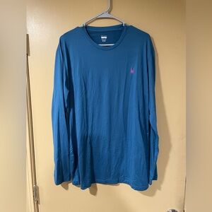 Spyder Men's Teal Long Sleeve Shirt